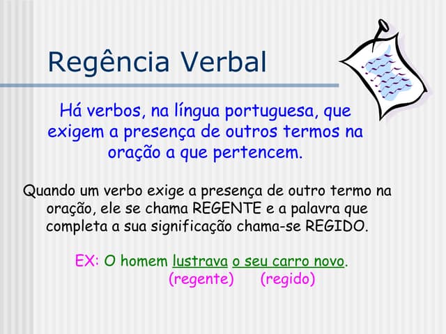 Regencia verbal (1) | PPT