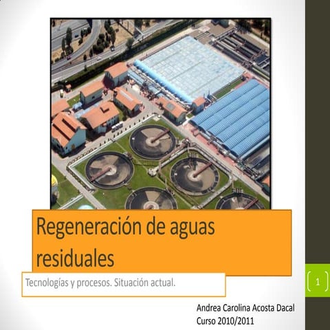 Regeneración de aguas residuales
