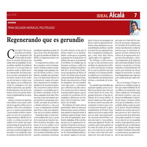 Regenerando gerundio