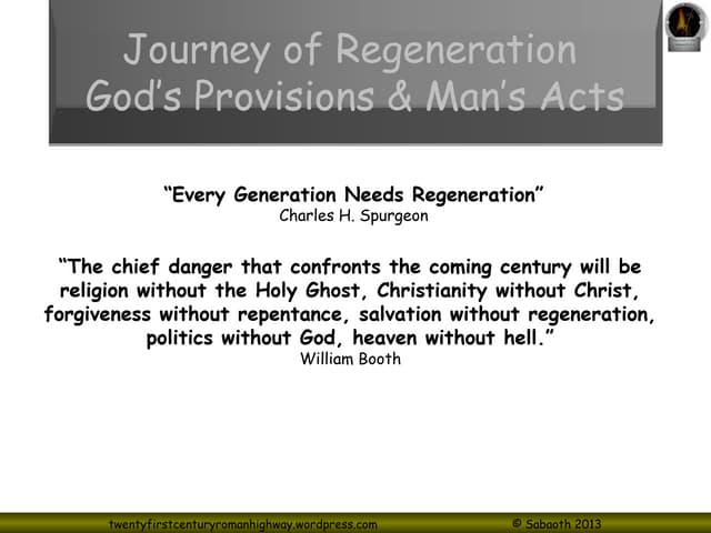 Regeneration - From Enmity To Frien...