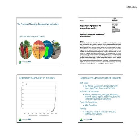 Regenerative agriculture 