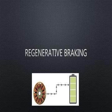 Regenerative braking