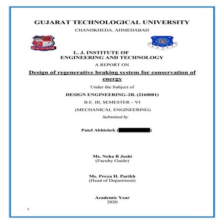 Regenerative braking system 