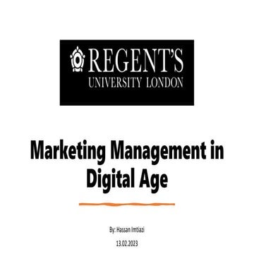 Digital Marketing Management