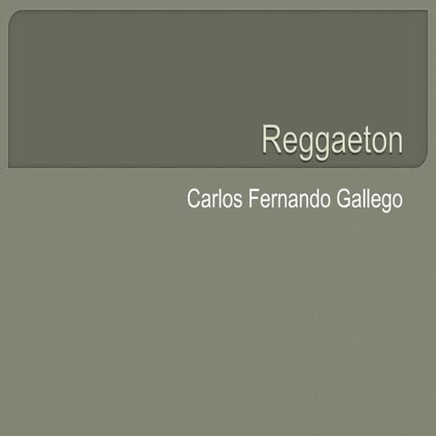 Reggaeton