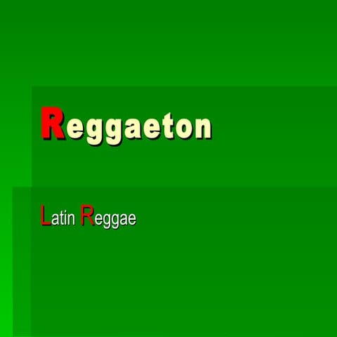 Reggaeton slideshow