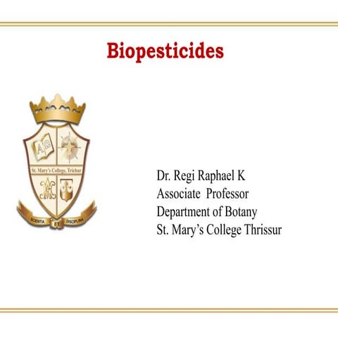 Botany:Biopesticides