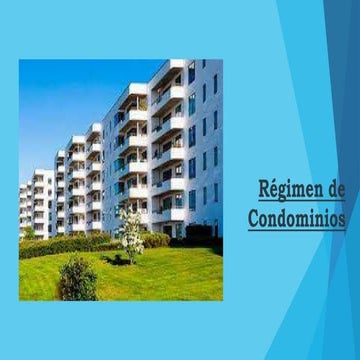 Régimen de condominios, operaciones registrales