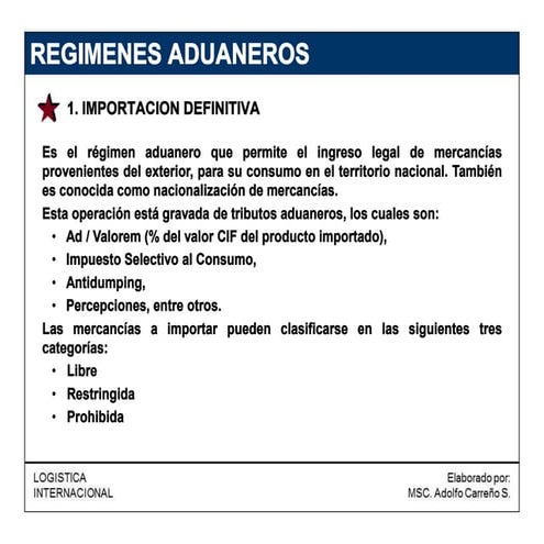 Comprehensive Guide to Customs Regimes for Import and Export Operations ...
