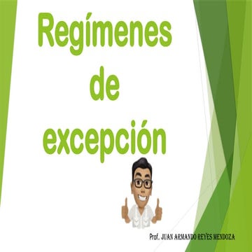 los regimenes de excepción en la constitución. Perú | PPTX