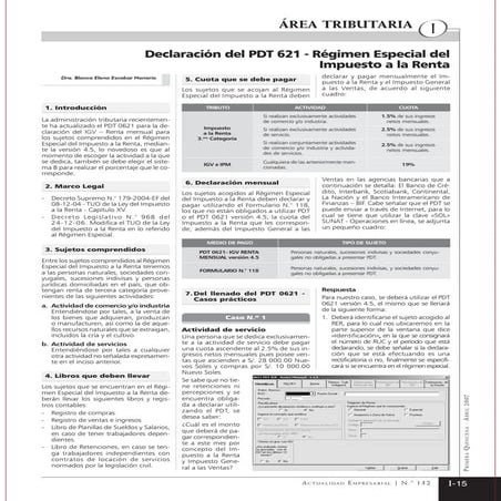 AYUDA PARA EL REGISTRO DEL FORMULARIO VIRTUAL N° 621 | PDF