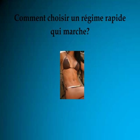 Regime rapide