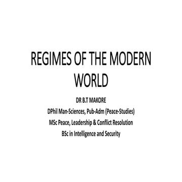 REGIMES OF THE MODERN WORLD.pptx by Papa Fololo