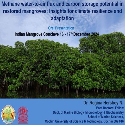 Methane water-to-air flux and carbon storage potential in restored ...