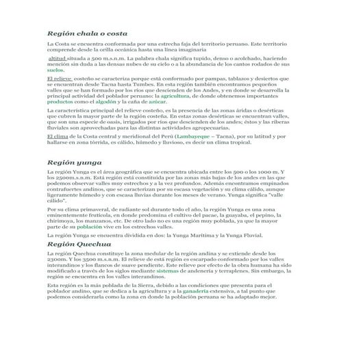 Región chala o costa