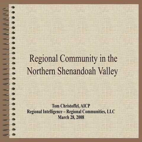 Regional Community-Theses. 2008
