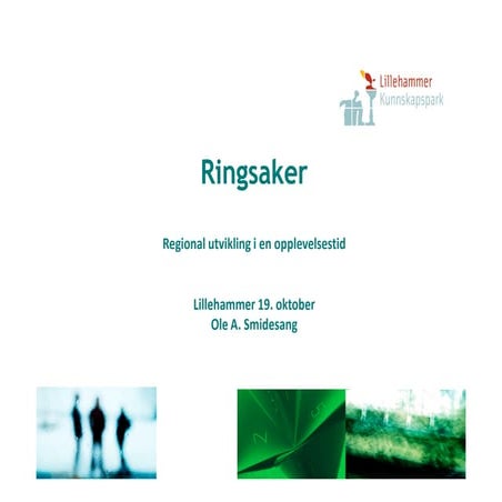 Regional   og kommunal utvikling i en opplevelsestid