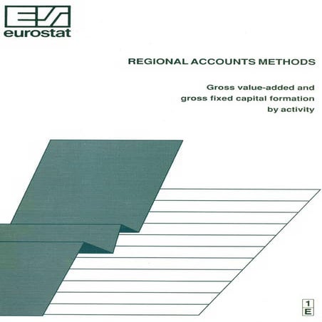 Regional Accounts Methods: Gross value-added and gross fixed capital formation by activity, Eurostat, 1995