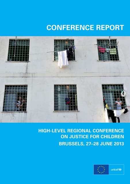 Final report - Regional conference Justice for children 2013