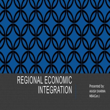 Regional economic integration