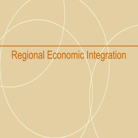 Regional economic integration