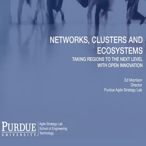Networks, Clusters and Ecosystems: Taking Regions to the Next Level with Open...