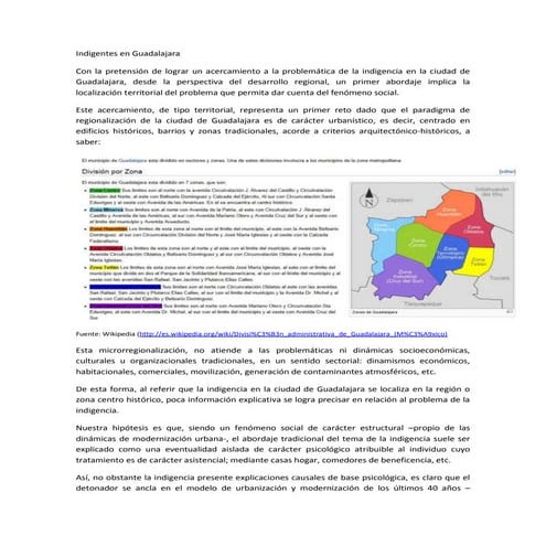 Regionalización en Guadalajara  