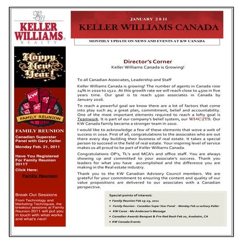 January KW Canada Newsletter