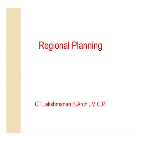Regional  planing
