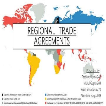 Free trade area and custom union pptx | PPTX