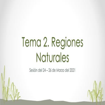 Diapositivas de  las Regiones Naturales.