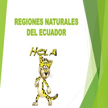 Regiones naturales del ecuador