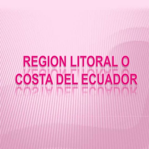 Region litoral o costa