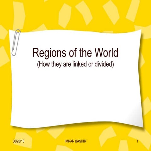 Regions divisions