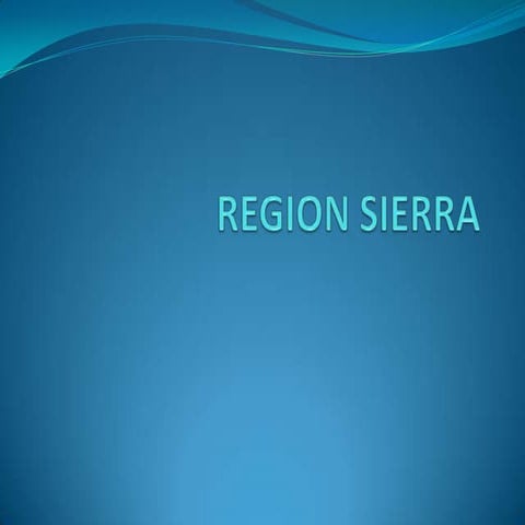 Region sierra