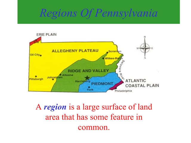 Regions Of Pennsylvania  PPT