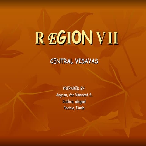 Region vii, central visayas Philippines
