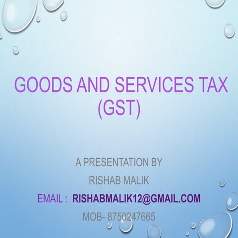 Registration under GST