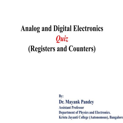 Register and counter 