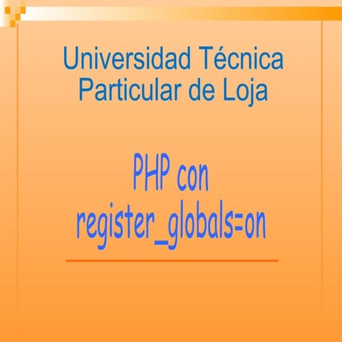 Register Globals On