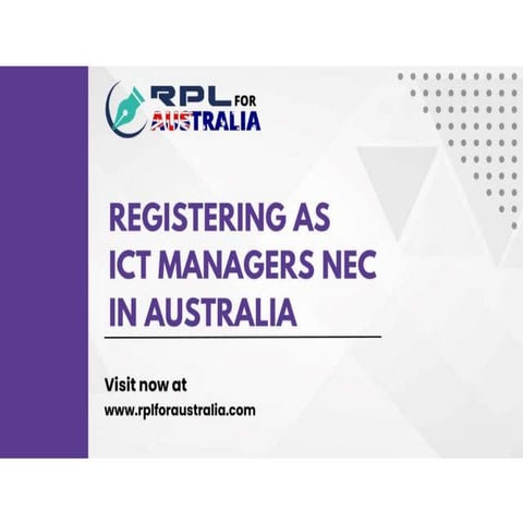 Job Description of ICT Managers NEC 135199 In Australia | PPTX