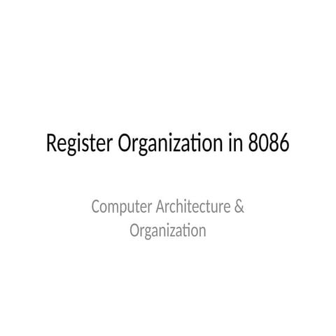 Register_Organization_8086 microprocessor