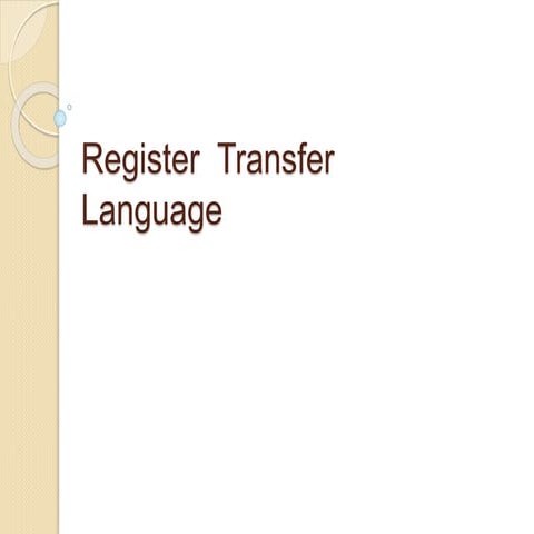 Register  transfer language