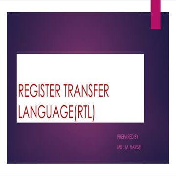 Comprehensive Guide to Register Transfer Language (RTL) in Digital ...