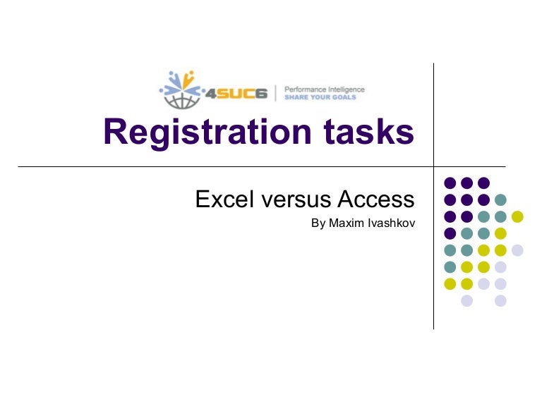 access versus excel pros and cons