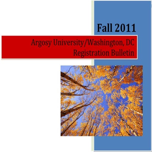 Registration Bulletin Fall 2011