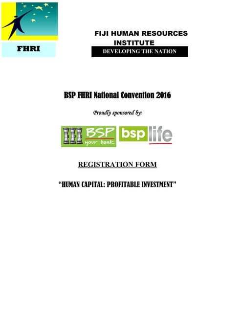 Delegate Registration Form | PDF | Business | Business and Finance