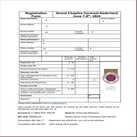 Grand Chapitre 2024 Netherlands: Central-Nederland Event Registration