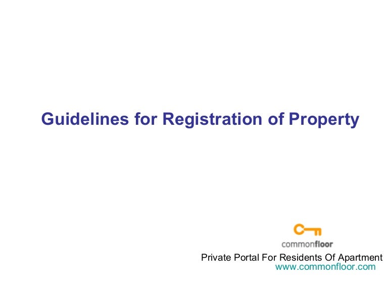 Registration Of Property