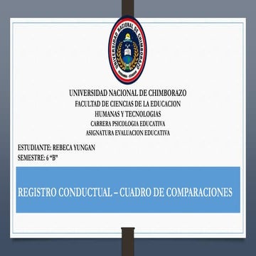 Registro conductual